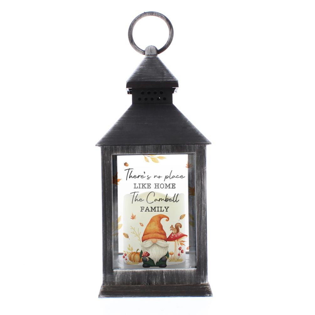 Personalised Autumn Gonk Black Lantern £15.29